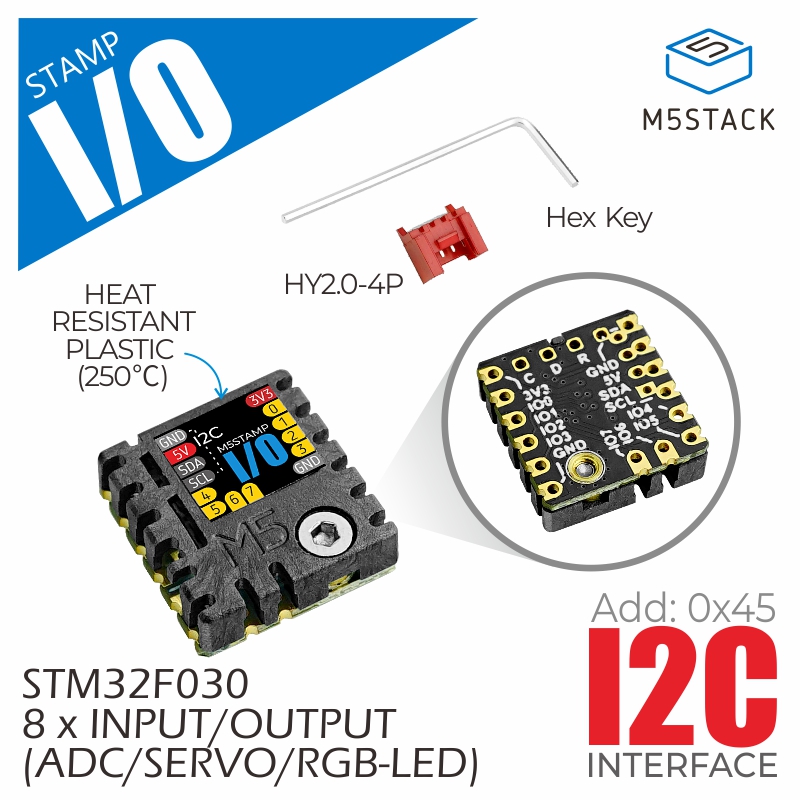 M5Stack - Официальный модуль ввода-вывода M5Stack M5Stamp (STM32F0)