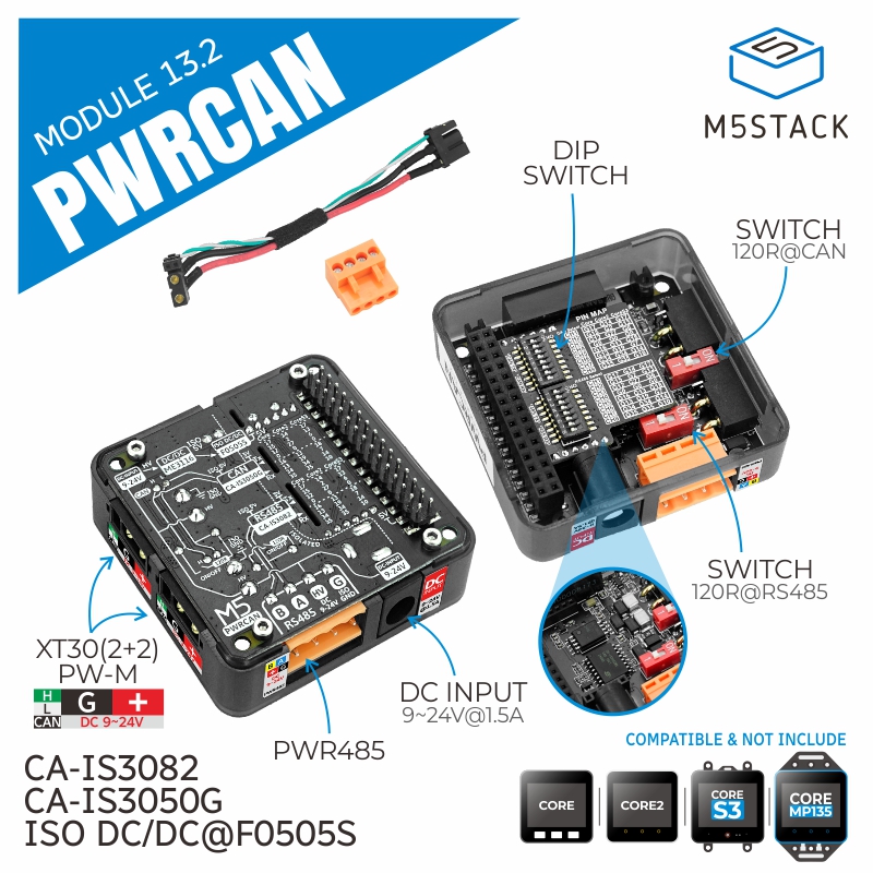 M5Stack - Официальный модуль M5Stack PWRCAN 13.2 с
