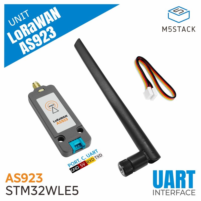 M5Stack Core2 - Официальный блок LoRaWAN M5Stack US915/EU868/AS923(STM32WLE5) с
