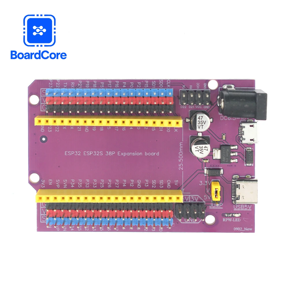 38-контактный модуль платы рас – обзор и цена Nodemcu 32S