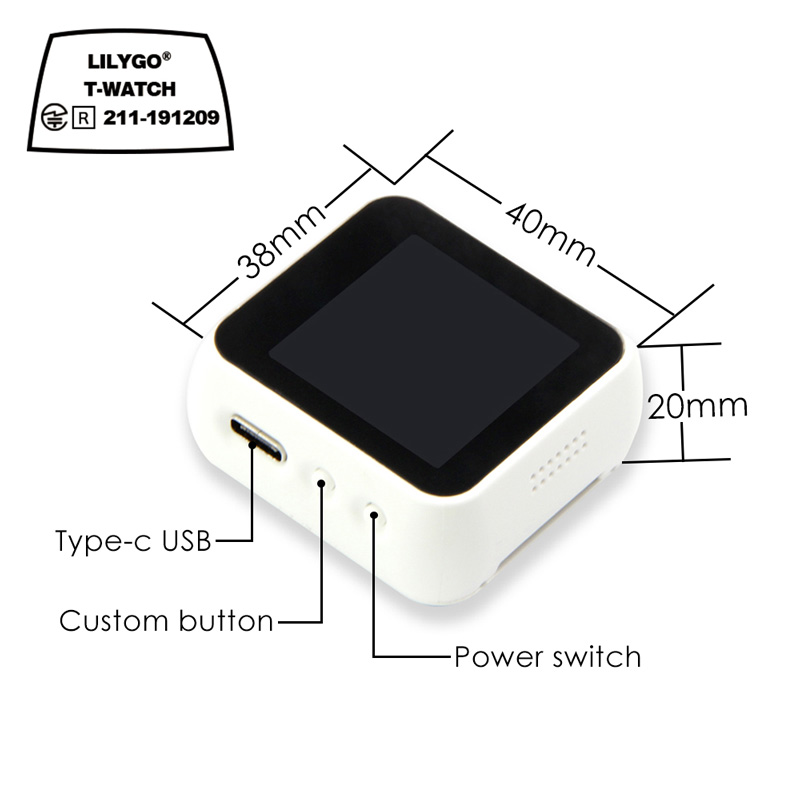 LILYGO®TTGO T-Watch программир – обзор и цена Ttgo T Watch
